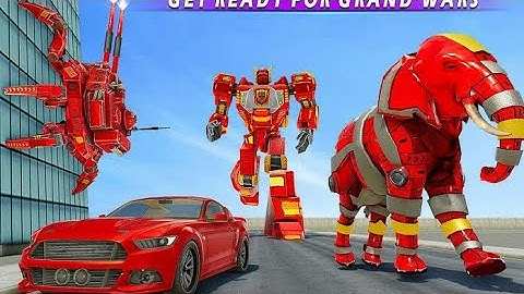 Spider Tank Robot Car Game - Elephant Robot Game