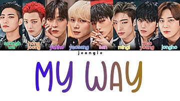 Ateez - 내 길 "My Way" (Color Coded - Lyric)