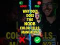 Why Does The Noob Color Cells Manually?