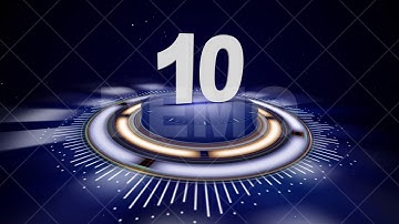 TOP TEN STOCK VIDEO FOOTAGE and COUNTDOWN Animation Rendering Background Loop, 4k