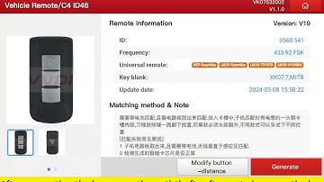 LAUNCH X431 IMMO Elite + Key Programmer generates and programs Citroen keys
