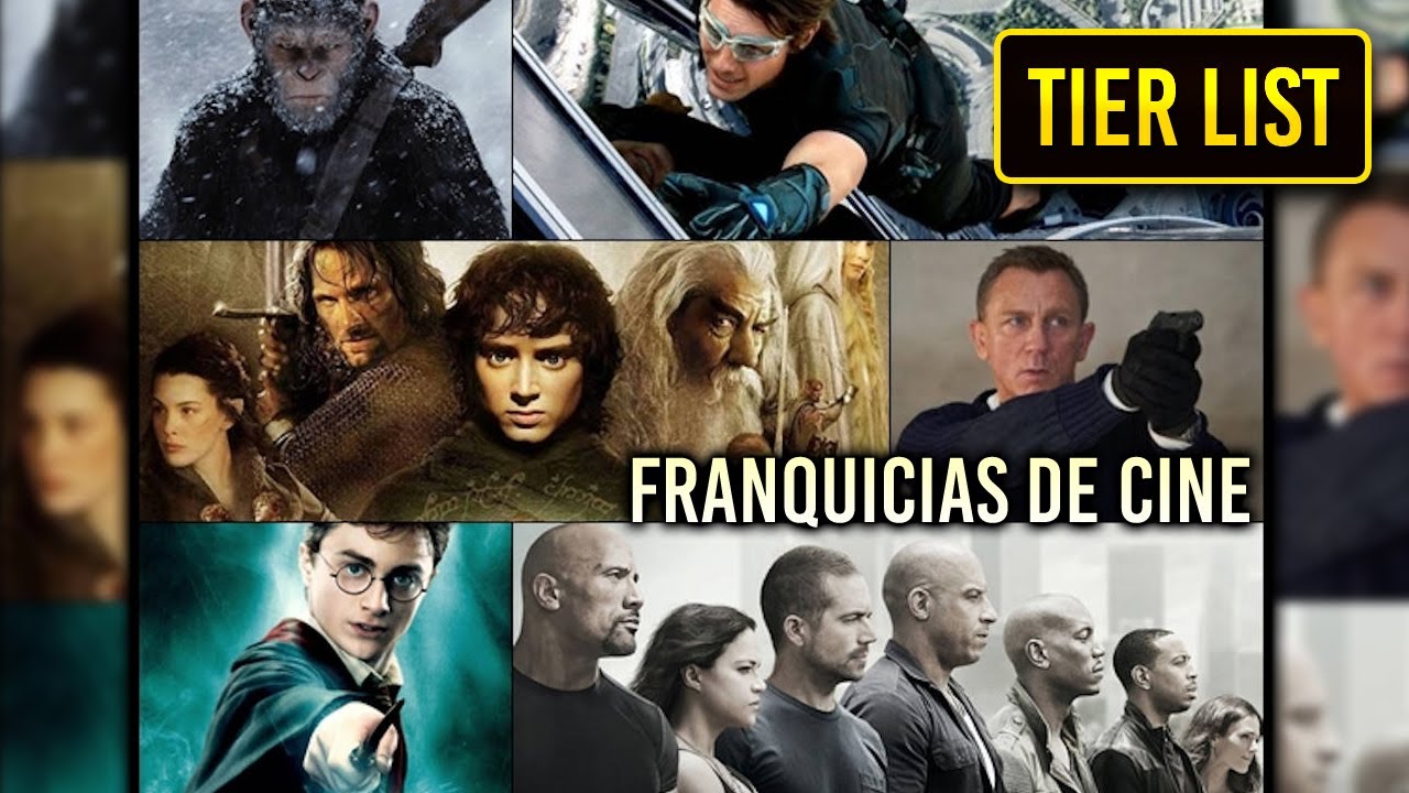 TIER LIST (con SALSEO!) - Las MEJORES y PEORES FRANQUICIAS CINEMATOGRÁFICAS (en MI OPINIÓN)