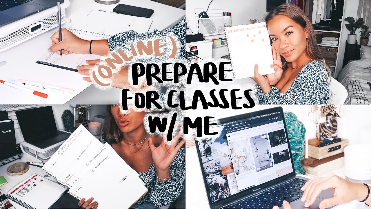 PREPARING FOR *ONLINE* COLLEGE CLASSES | Ordering Textbooks, Printing Syllabi, Organizing Notebooks