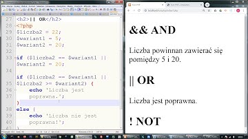 Podstawy PHP - 14. Operatory logiczne w PHP