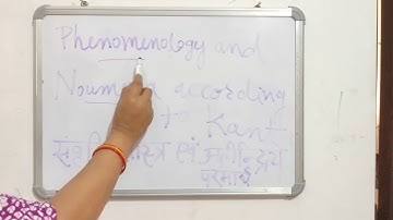 phenomenology and numena by Kant B.A. Part-1 Paper-2 by Dr. Rita Sharma VBMC Siwan