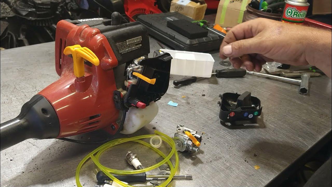 homelite trimlite weedeater carburetor fuel line repair kit install