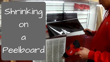 Window Tinting: Shrinking on a peelboard