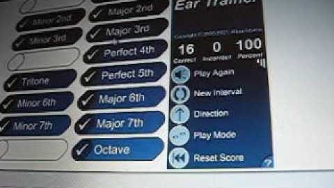 Musictheory.net intervals 20/20 in one minute