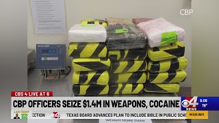 CBP Officers seize $1.4M in weapons and cocaine