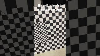 Vfx lens distortion grid #film #tech #shorts