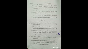 Ms.c. chemistry 1st sem  physical chemistry paper 2023 jan    IGU University