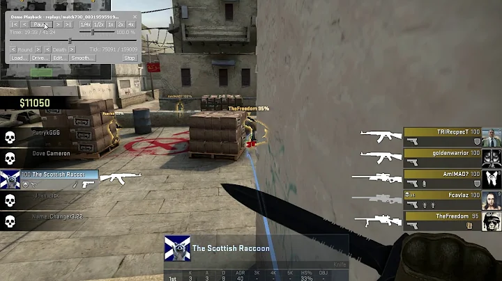 Funny CS:GO 1v5 Ninja Defuse on Dust 2