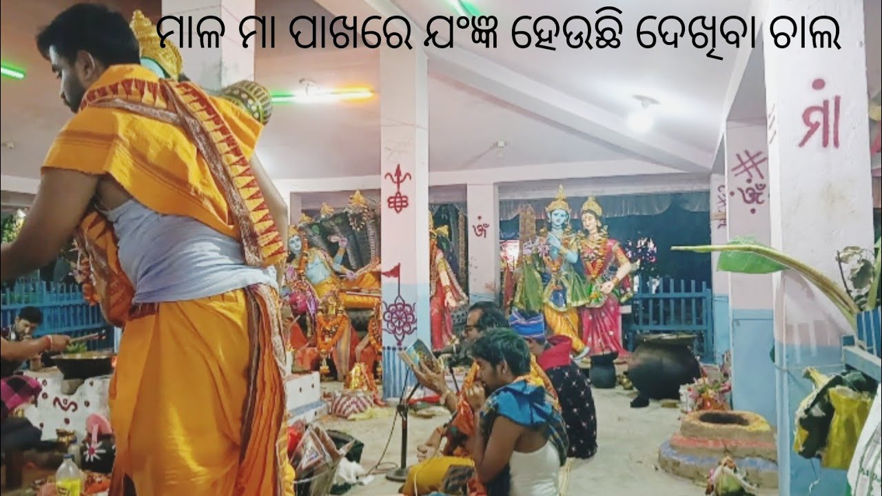 ମାଳ ମା  ପାଖେ ଯଂଜ୍ଞ ଚାଲିଛି ଚାଲ ଦେଖି ଯିବ ଆସ ❤️#vairalvideo #video #odishalabakuasajanma 