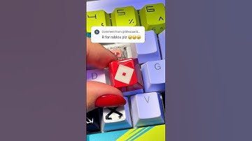 Drawing R for Roblox Logo! But on my keyboard!@Roblox #keyboard #custom