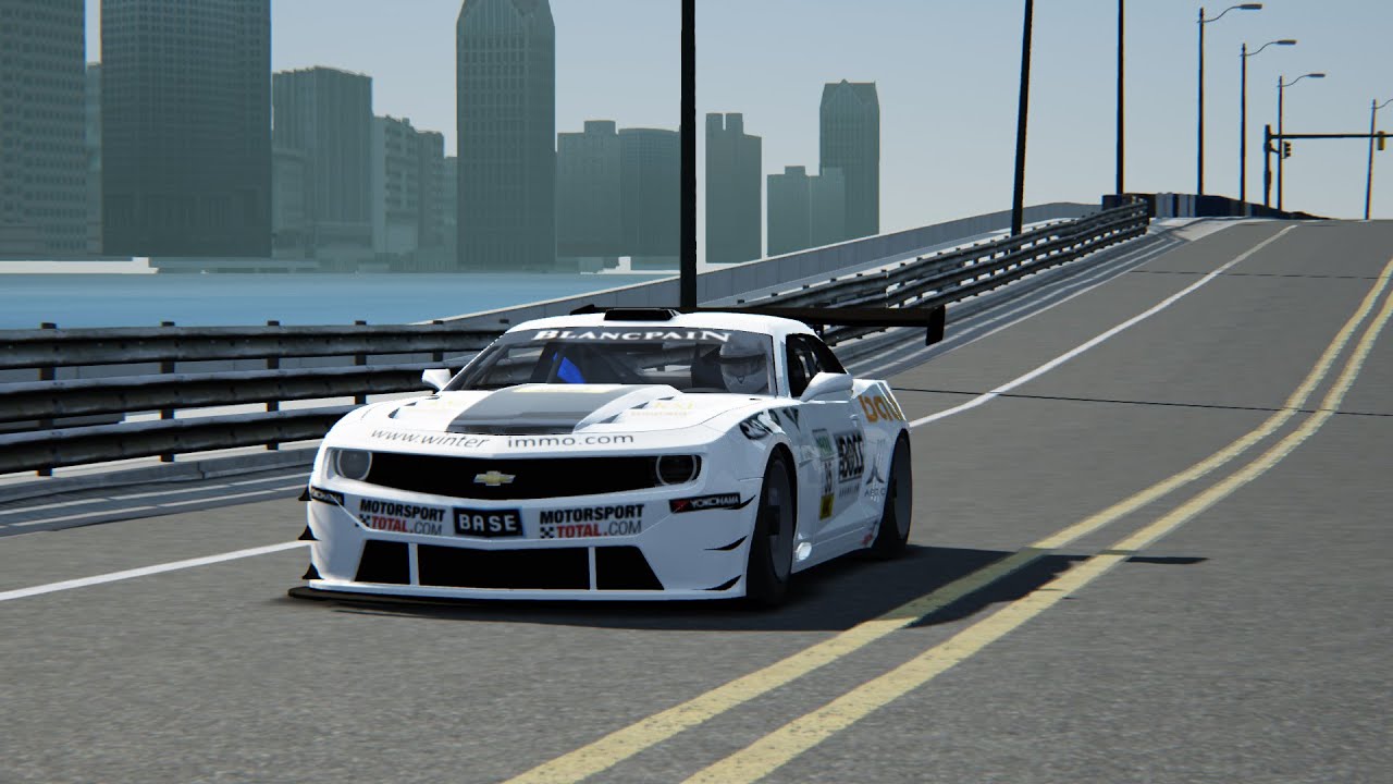 Assetto Corsa Detroit市街地コースmod ここは待避所一丁目