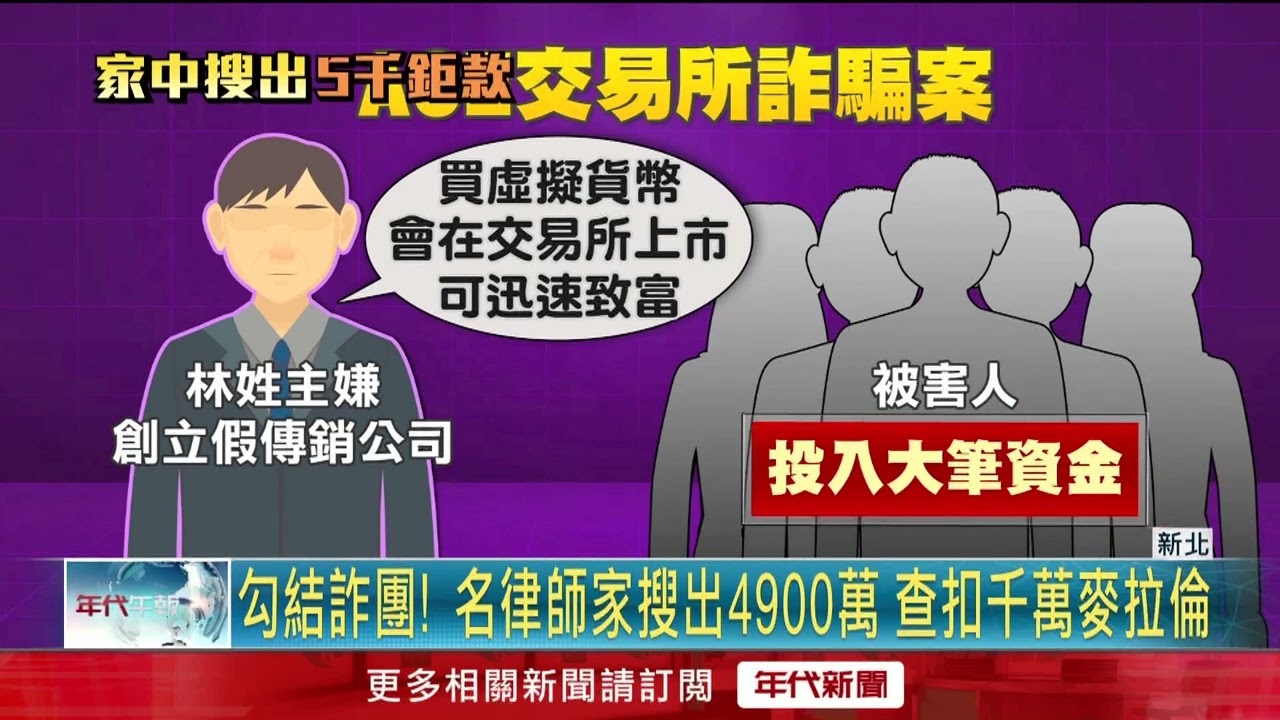 ACE交易所詐4.7億　名律師幫洗錢「屋內藏5千萬」