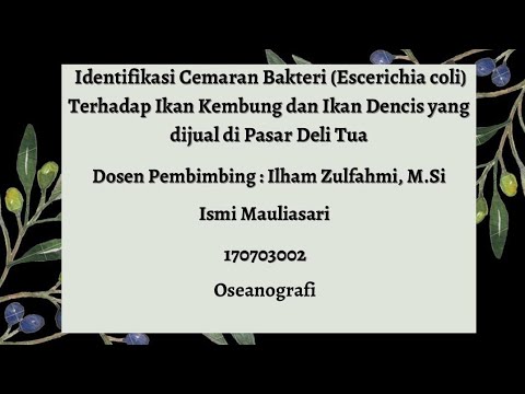 Video: Dalam nama ilmiah escherichia coli escherichia adalah?