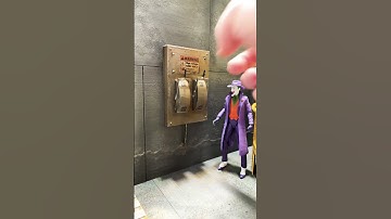 DC Icons, Mezco, Mafex, Marvel Legends action figure diorama of a chemical plant