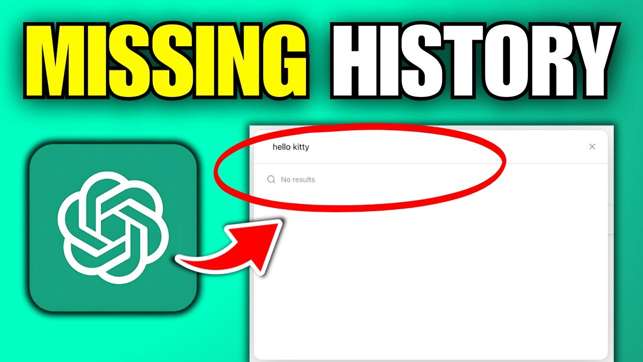 How To Fix ChatGPT History Not Showing / Working - YouTube