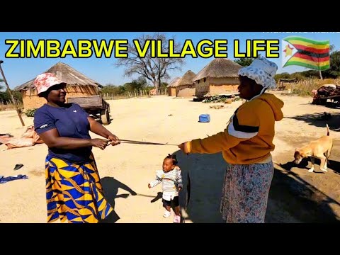 Zimbabwe Village life. Back in Garden and New Tap