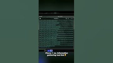 Information gathering tool. Phone number hack. #cybersecurity