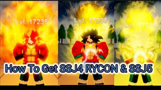 How To Get SSJ4 RYCON And SSJ5 In DRAGON BALL EVOLUTION (ROBLOX)