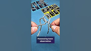 Human Shaped Disentanglement Puzzle #iqtest #braintestsolution #brainlearning #brainteaser