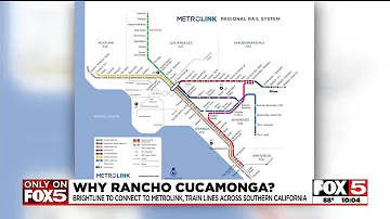 Why will high-speed train from Vegas go to Rancho Cucamonga, CA instead of Los Angeles?