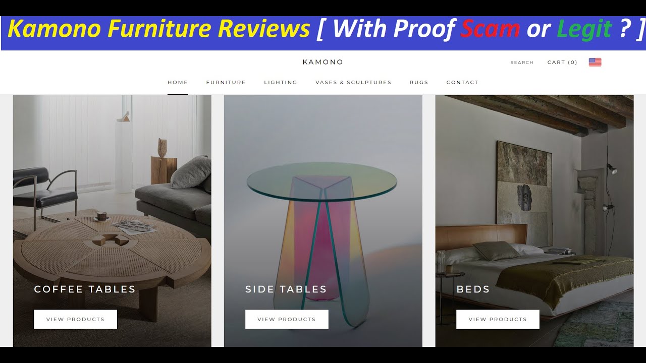 Kamono Furniture Reviews [ With Proof Scam or Legit ? KamonoFurniture
