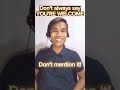 Don't always say, you're welcome in English | Learning American English, Filipino Version