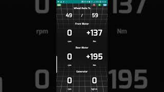 PHEV Watch Dog via self made OBDII proxy application, showing Torque from E-motors screenshot 3