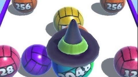 BALL MERGE 2048 - All Levels Gameplay IOS (Levels 44- 45).