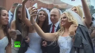 Владимир Путин посетил праздничный концерт на Красной площади по случаю Дня города