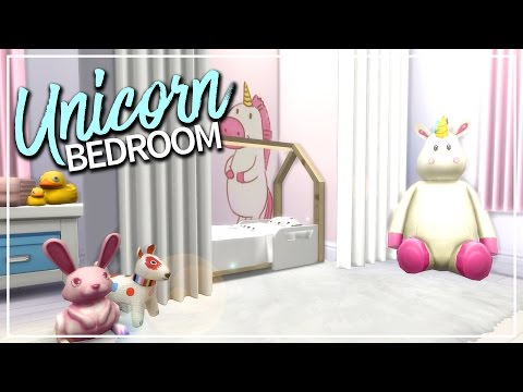 the-sims-4:-room-build|-unicorn-toddler-bedroom-(+cc-links)