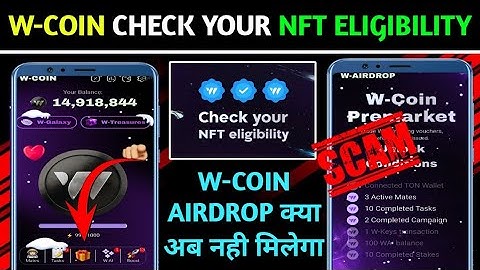 W-COIN AIRDROP CHECK YOUR NFT ELIGIBILITY | W COIN YOU ARE NOT ELIGIBLE PTOBLEM SOLVED