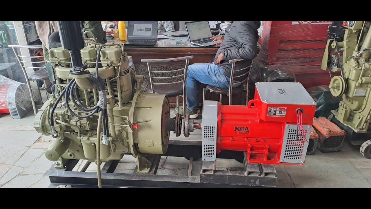 30 के.वी.ए जनरेटर आयशर तीन सिलेंडर 38 एच.पी.एयर कूल्ड, सेल्फ स्टार्ट , एक्सपेलर चलाने का तरीका