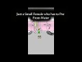 Small Female who has to Pee A LOT (from water)