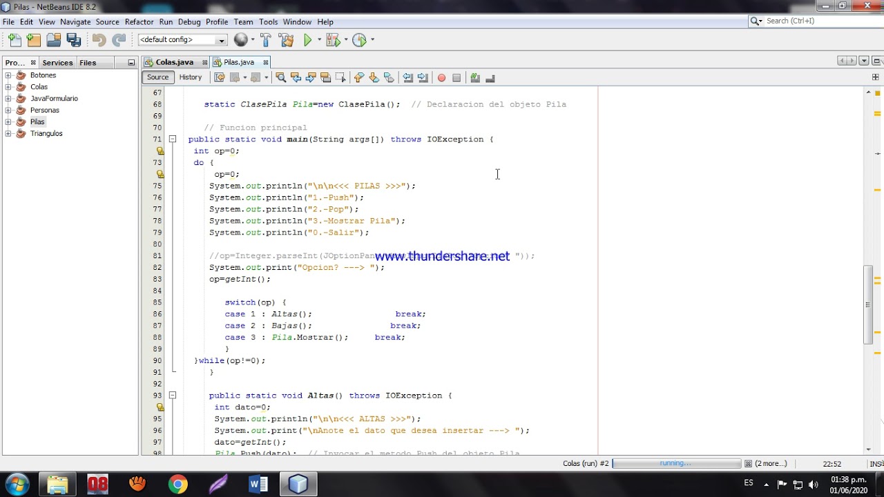 Colas y pilas - YouTube