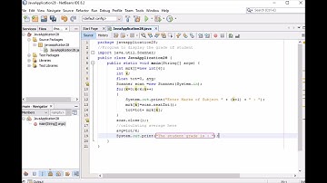Program to display the grade of student java