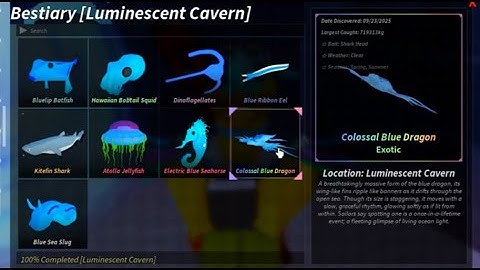 HOW TO COMPLETE LUMINESCENT CAVERN BESTIARY | NEW AREA, NEW LUMINESCENT OATH ROD | Roblox Fisch 🐟
