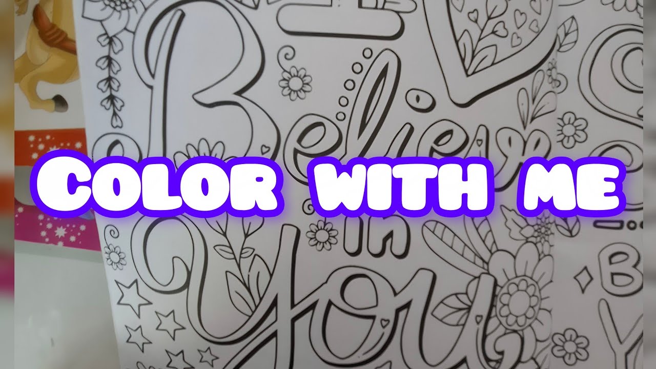 [1 HR] Relaxing ASMR Coloring: Motivational Quotes 🖍️ Unwind and Be Inspired