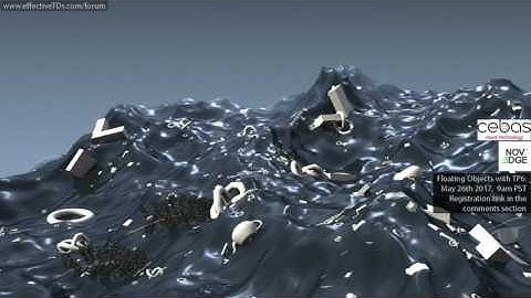 Goran Pavles thinkingParticles Webinar #3 Teaser : floating objects / Waves