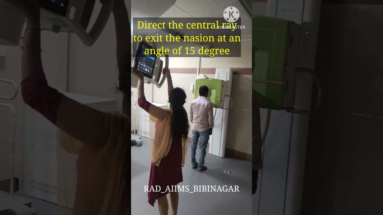 How to do Radiograph PA Axial projection of facial bones - Caldwell method . #caldwell #face #BMRIT