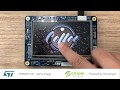 Embedded gui graphics development on stmicroelectronics stm32h745i using storyboard  crank software