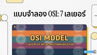 Ep.1-6 แบบจำลอง OSI  7 เลเยอร์ มาตรฐานโอเอสไอ Open System Interconnection: OSI