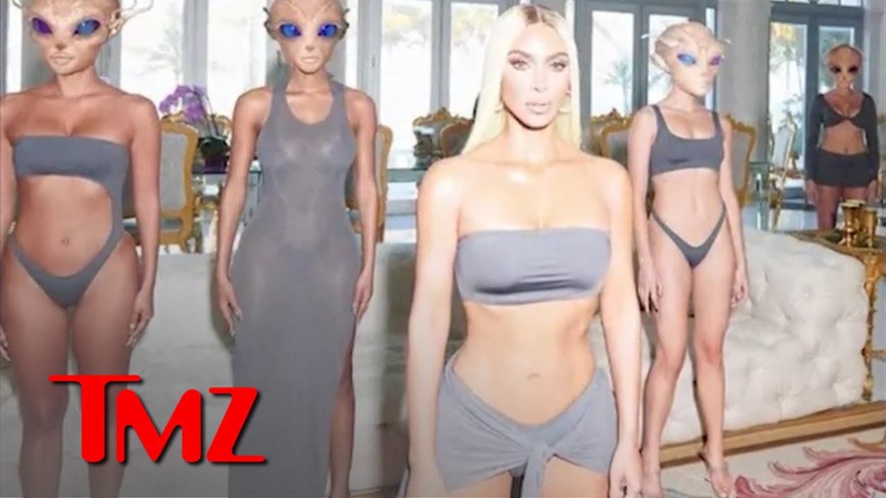 Kim Kardashian Fans Joke She’s Behind UFO Sightings After SKIMS Alien Campaign | TMZ TV