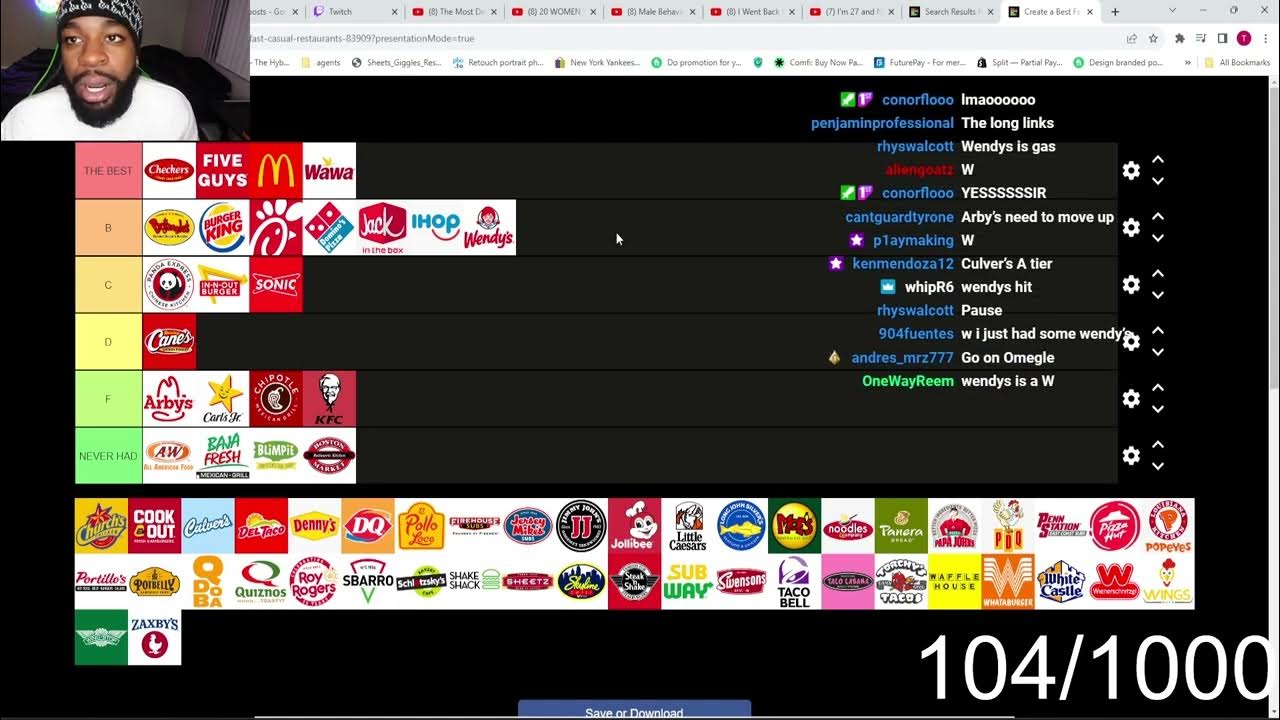 Tbvnks Makes The Worst Fast Food Tier List Of All Time Bro Doesn t Eat woman-roasts-worst-fast-food-places-sparking-debate