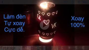 Utr tv | chế đèn ngủ tự xoay làm từ lon cocacola