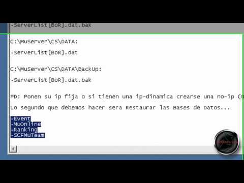 [1/2] Como crear un servidor de mu 1.06a