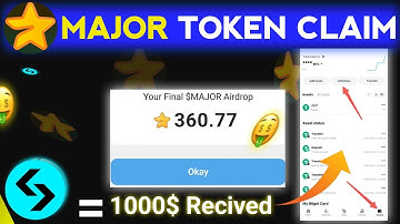 Major Airdrop Token Claim🤑🥳 | Major reward Claim | Major Airdrop Withdrawal Bitget 💵